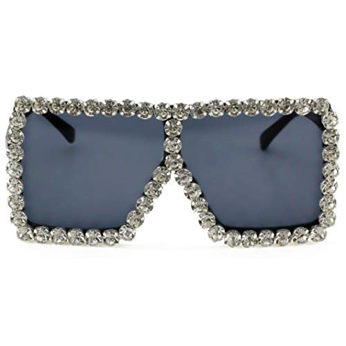 Luxury Rhinestone Square Sunglasses - Flawless Eyewear