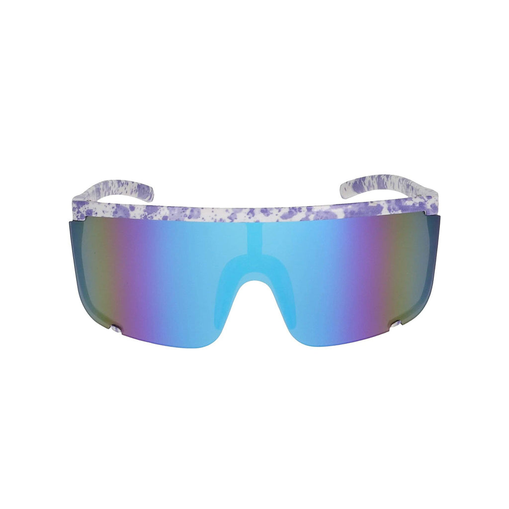 Flawless Unisex Oversized Super Shield Mirrored Lens Sunglasses (Speckled) - Flawless Eyewear