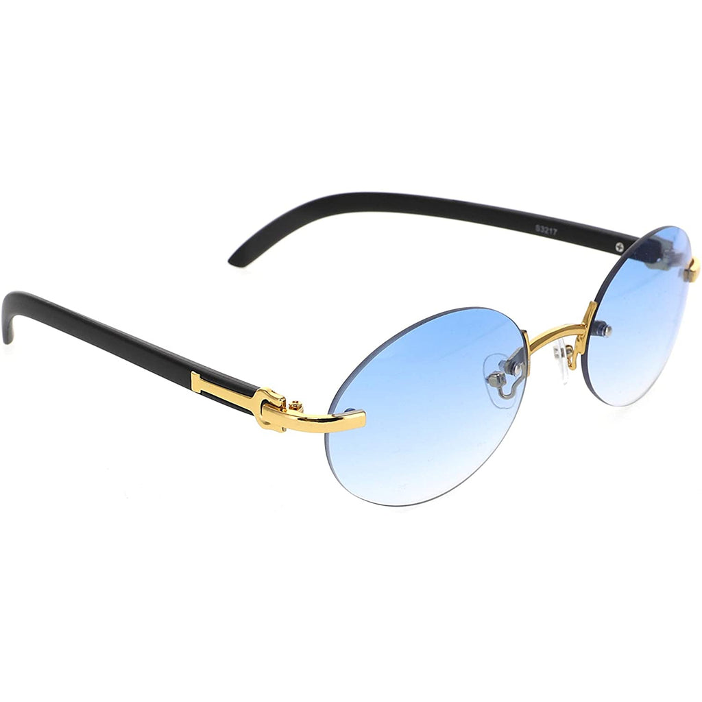 Mens Retro Rimless Sunglasses - Flawless Eyewear – Flawless Eyewear