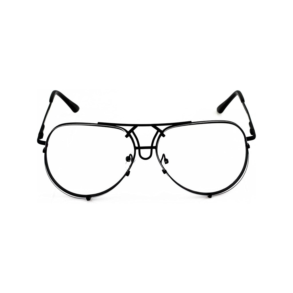 Aviator Sunglasses VINTAGE Clear Lens Men Women Fashion Style Retro Frame - Flawless Eyewear