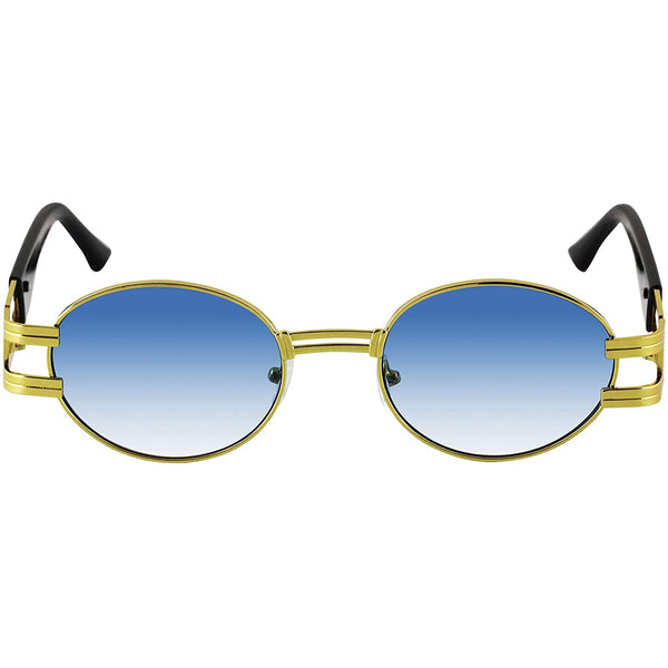 Flawless Oval Retro Art Nouveau Vintage Style Metal Frame Sunglasses - Flawless Eyewear