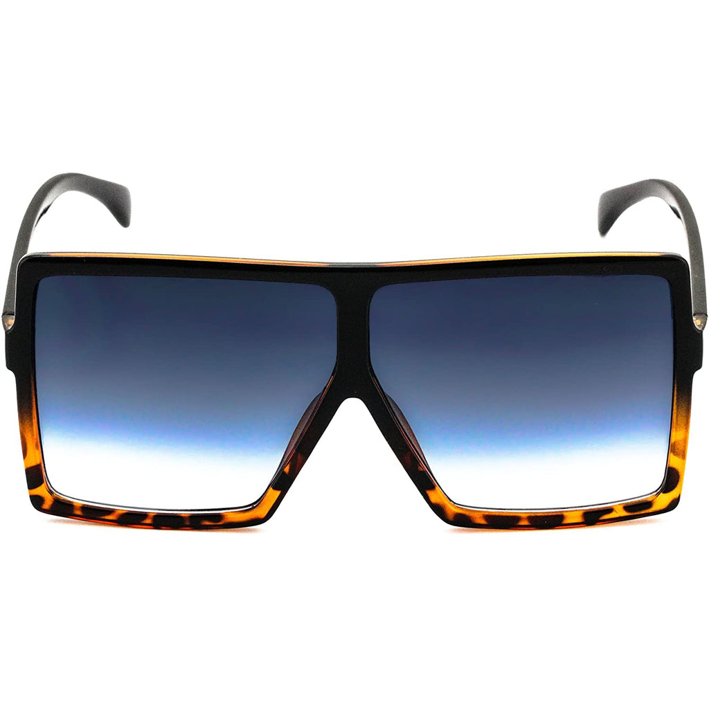 Oversized Exaggerated Flat Top Huge Shield Square Sunglasses - Flawless Eyewear
