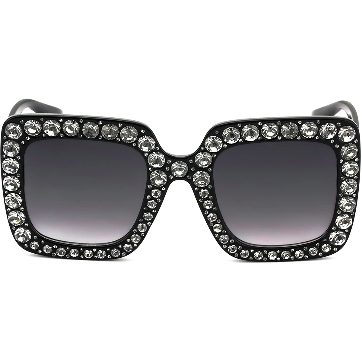 Oversized Square Rhinestone Sunglasses - Flawless Eyewear – Flawless ...