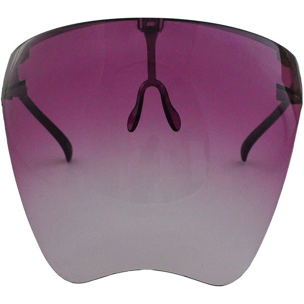 Futuristic Face Shield Mirrored Visor Sunglasses - Flawless Eyewear
