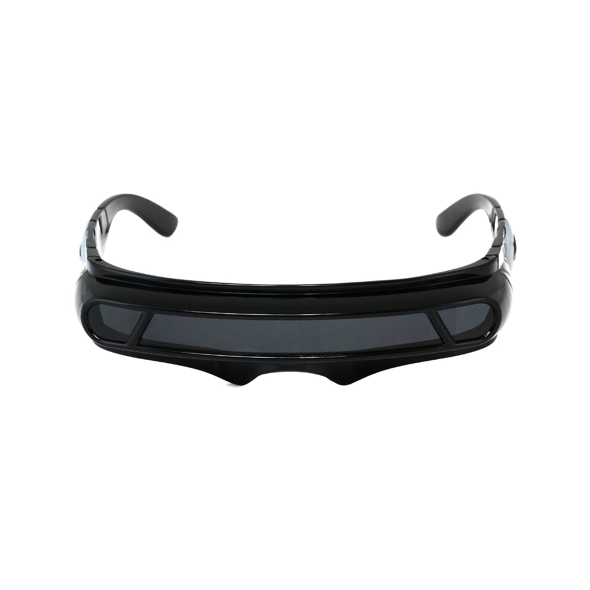 Futuristic Costume Party Cyclops Sunglasses, Black