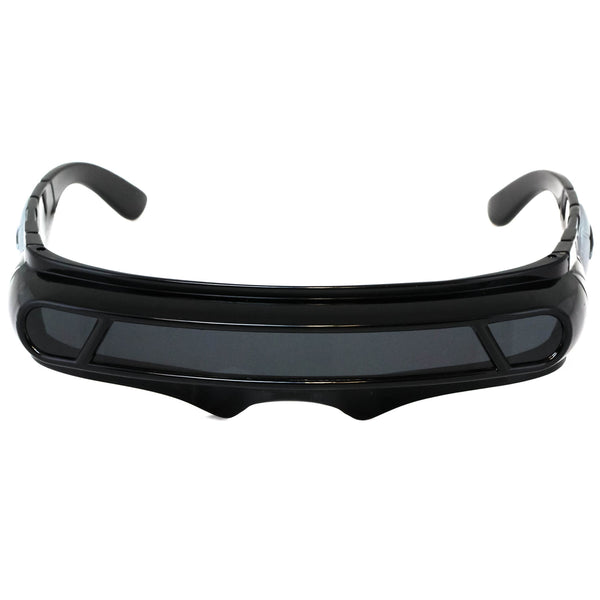 Futuristic Cyclops Shield Colored Mirror Mono Lens Sunglasses - Flawless Eyewear