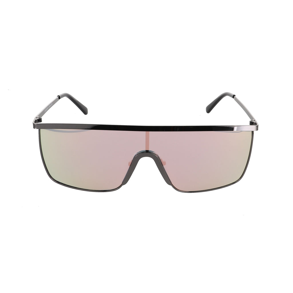 Flat Top Square Vintage Retro Shield Visor Style Aviator Sunglasses - Flawless Eyewear
