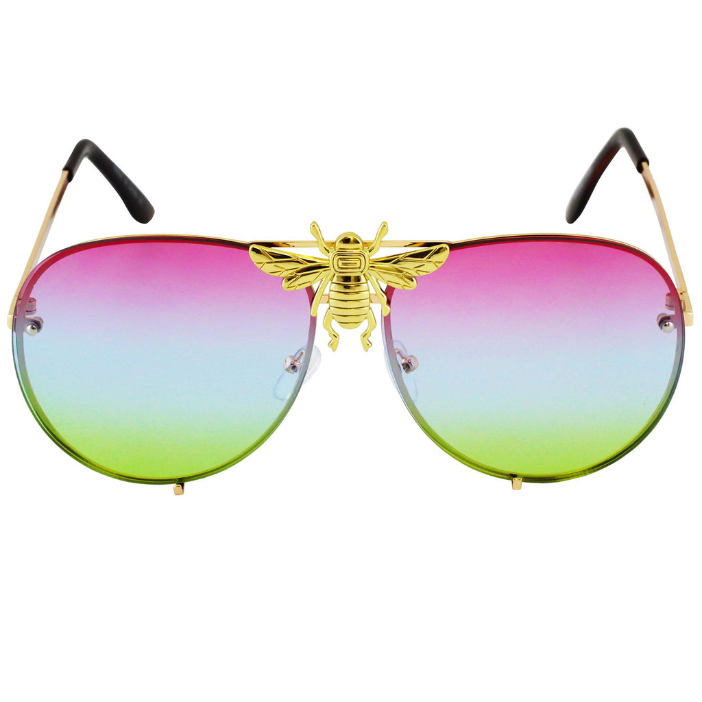 Gucci sunglasses with bee in best sale the middle