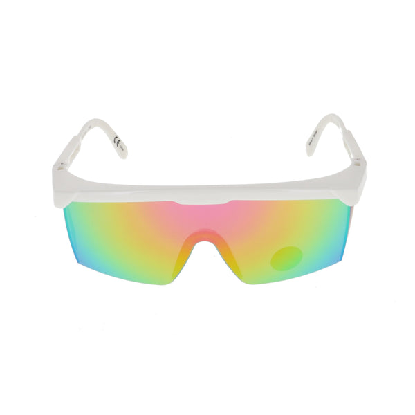 Performance Wrap Around Sport Style Retro Mirrored Unisex Sunglasses - Flawless Eyewear